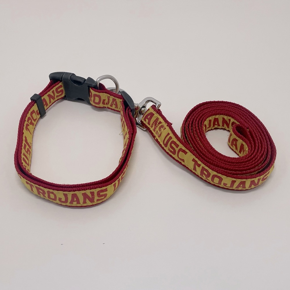 USC Trojans Dog Collar and Leash